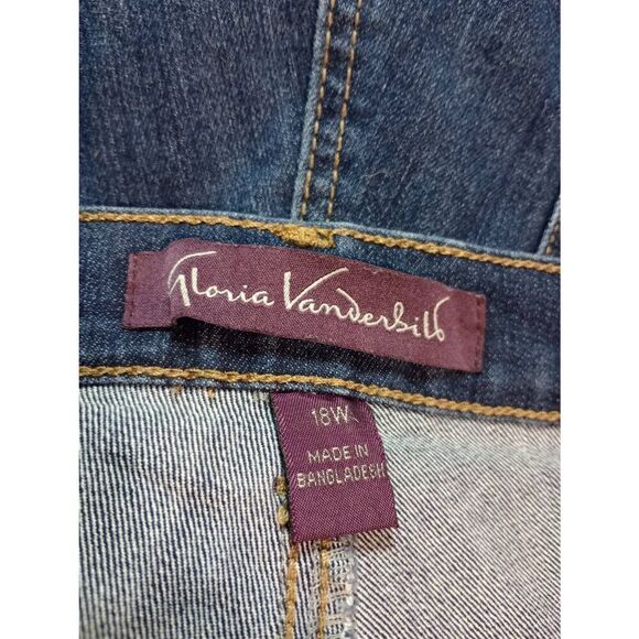 Gloria Vanderbilt Jeans Ladies 18W Amanda Straight Leg Dark Wash - Picture 5 of 8